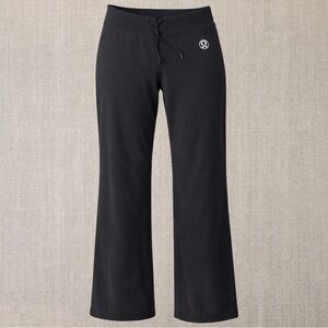 Lululemon Vintage Wide Leg Relaxed Fit Sweat Pant - Black